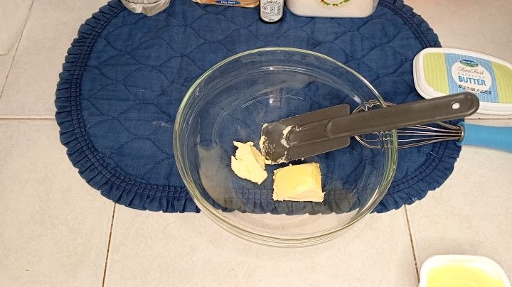 Step 1.2: In a bowl mix butter,1 tbsp of caster sugar then later add in 1/2 cup of milk
