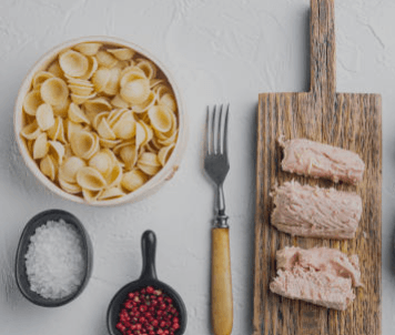 Step 1.1: In a medium bowl, combine the cooked pasta or rice, tuna, beaten eggs, cheese, salt, and sugar