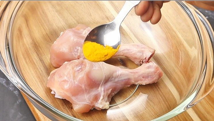 Step 1.1: In a mixing bowl, add the chicken drumsticks