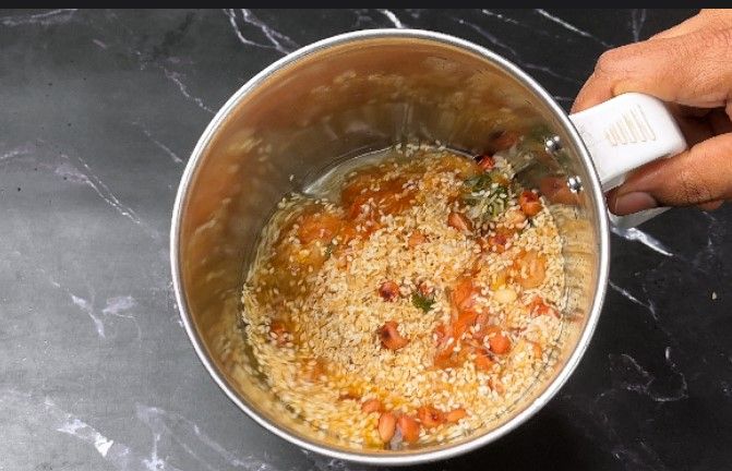 Step 1.2: Add water and blend to a smooth paste