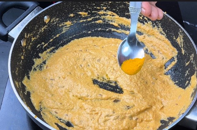 Step 2.1: Add turmeric, Kashmiri chilli powder, coriander powder, cumin powder, garam masala, and salt