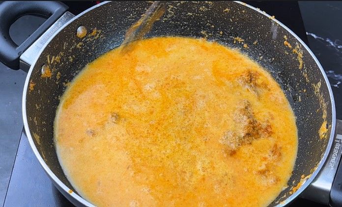 Step 2.4: Add water and mix well