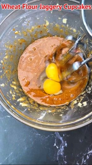 Step 1.2: Add room temperature eggs and beat again