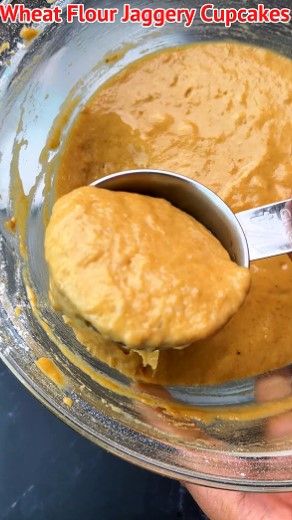 Step 1.1: Pour 1/4 cup of batter or fill each cup 3/4 full