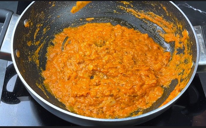 Step 7.7: Add turmeric powder, red chili powder, coriander powder, and salt