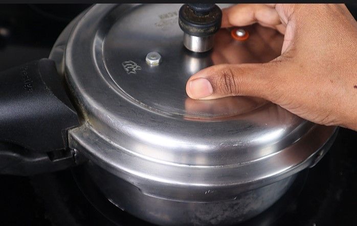 Step 2.1: Cover with the lid of the [pressure cooker](https://amzn