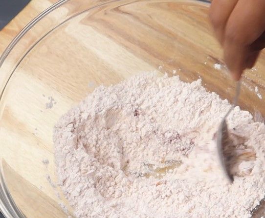 Step 2.1: Mix well all the dry ingredients