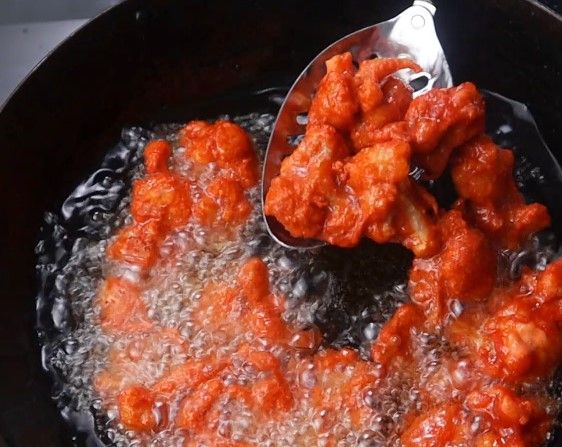 Step 3.1: Do not stir for 1 minute, then flip and fry until crispy and golden