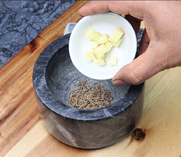 Step 1.2: In a [mortar and pestle](https://amzn