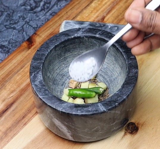 Step 1.5: In a [mortar and pestle](https://amzn