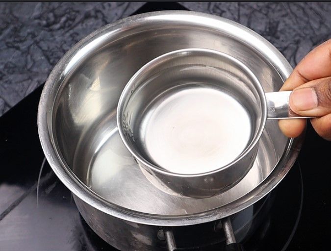 Step 4.1: In a saucepan, bring water to a rolling boil over medium flame