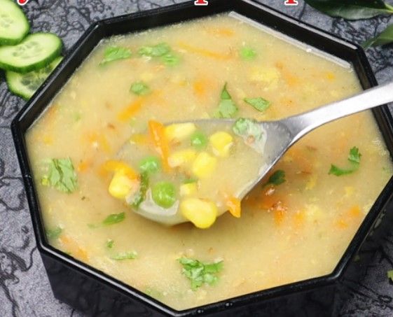 Step 4.1: Turn off the flame and pour the soup into bowls