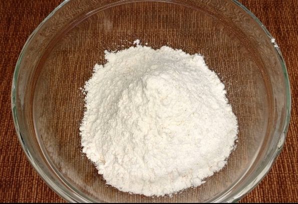 Step 1.1: Add 1 and I/2 of all purpose flour, it's not a must to sieve the flour