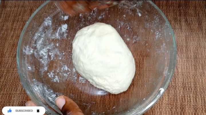 Step 1.1: Later add in water gradually and mix the mixture completely to form a nice non sticky dough