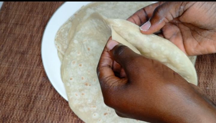 Step 1.4: From the attached pieces roll them and dry fry for every 2 mins