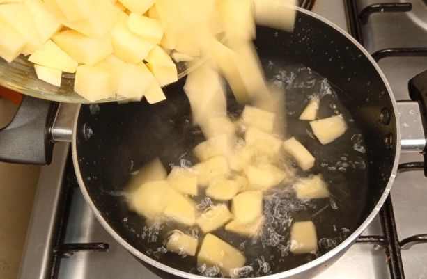 Step 1.3: Place inside warm water and season with tumeric and salt to taste