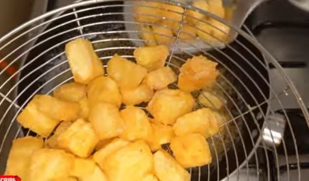 Step 1.1: Deep fry till golden and crispy
