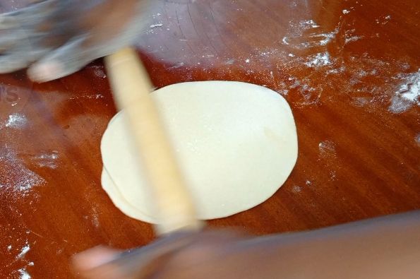 Step 1.4: Roth the pairs to form a thin layer and light fry them under low heat for 2 mins each and set the aside, to cool