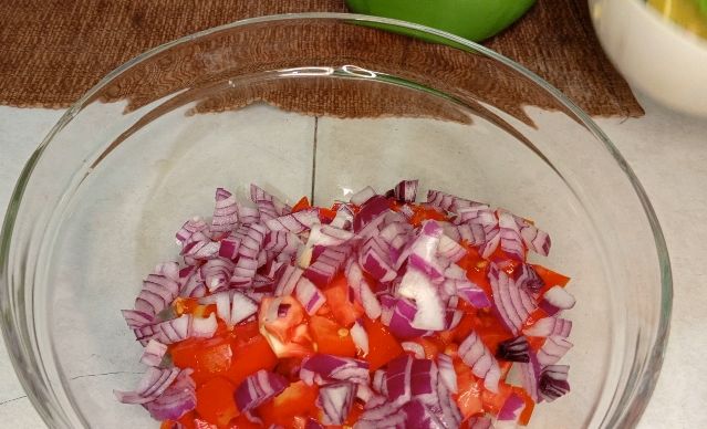 Step 1.2: Combine all the fruits and vegetables in a large bowl