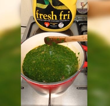 Step 2.2: Stir fry the greens for 3 mins