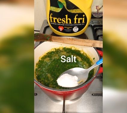 Step 2.1: Stir fry the greens for 3 mins