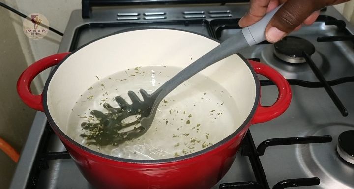Step 1.2: Bring a large pot of salted water to a boil