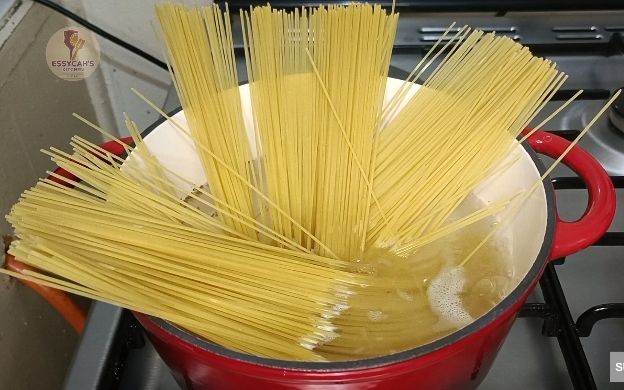 Step 2.2: Add the spaghetti to the boiling water and cook according to package directions, usually about 8-10 minutes, or until al dente