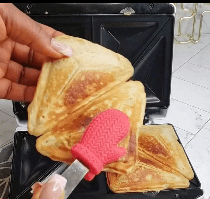 Step 1.1: Spread the mixture evenly and toast until it is cooked and golden brown