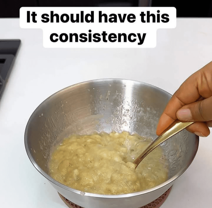 Step 1.1: Add peeled bananas to a bowl and smash them to a good texture