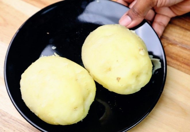 Step 1.2: Boil the potatoes until soft