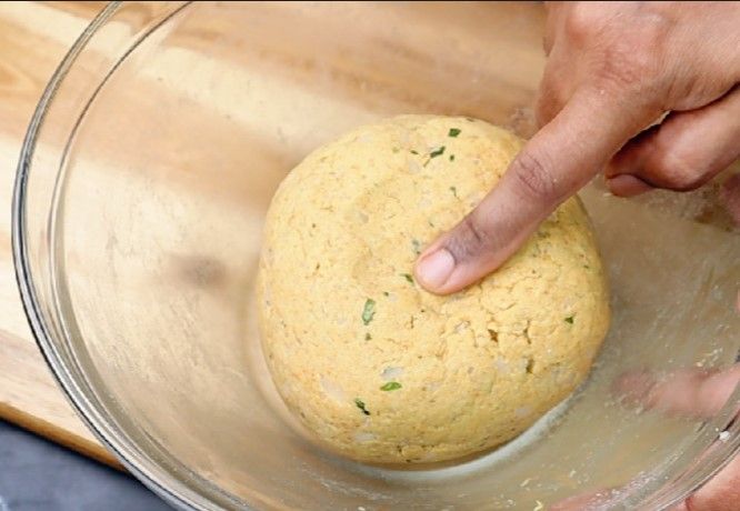 Step 2.3: Add oil and knead again until the dough is smooth