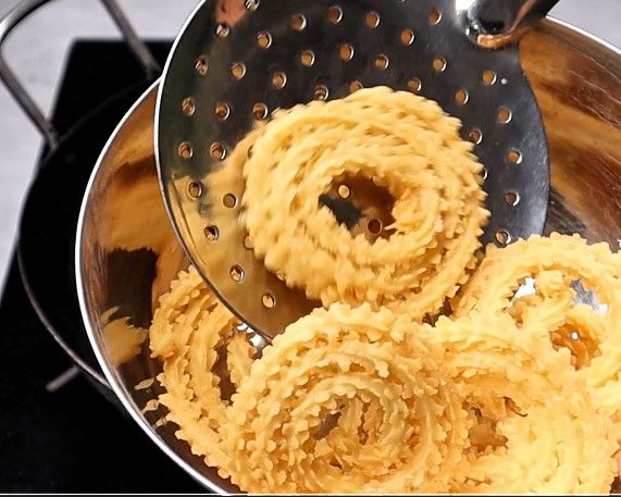Step 2.3: Fry by flipping occasionally until they turn golden brown