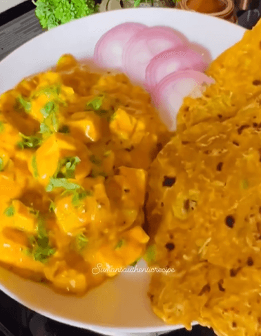 Paneer Ki Sabji Without Tomato recipe