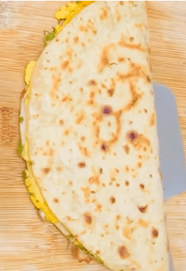 Healthy Besan Chilla Wrap recipe