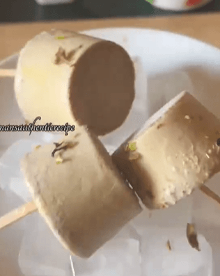 No Cook Thandai Kulfi recipe