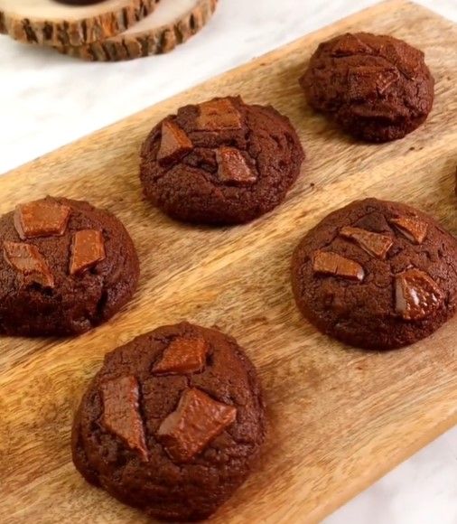 Eggless Chocolate Cookies recipe