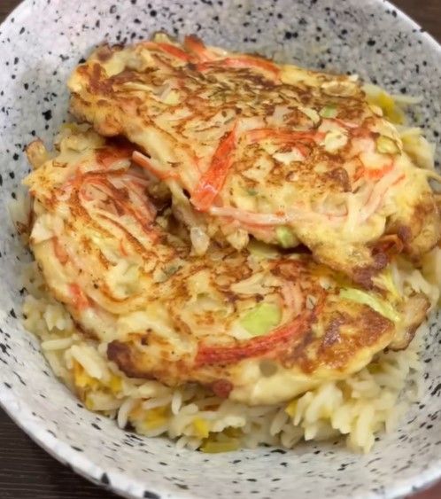 Korean Crab Sticks Pancake recipe