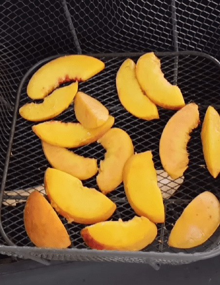 Step 1.1: Grill the peaches for 1–2 minutes per side