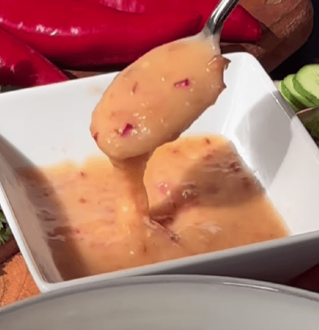 Step 1.1: In a bowl, whisk together mayonnaise, sweet chili sauce, Sriracha, and diced red chili until smooth