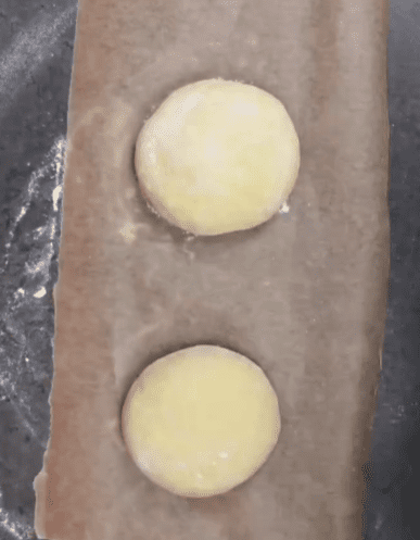 Step 1.1: Knead again and form 2 buns of the size and shape you want