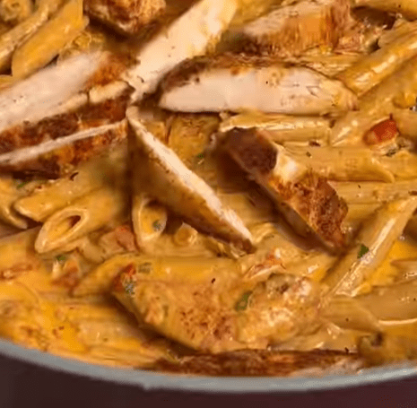 Step 1.1: Return chicken and pasta to the skillet