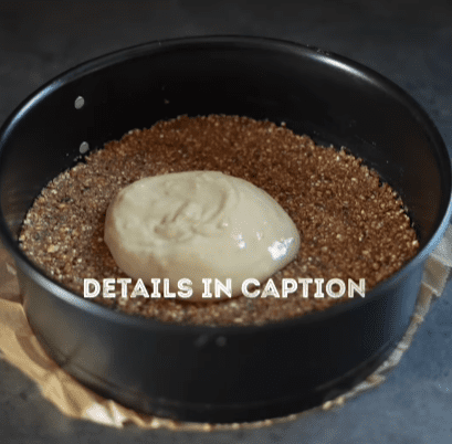 Step 2.1: Pour the cream mixture onto the prepared crust