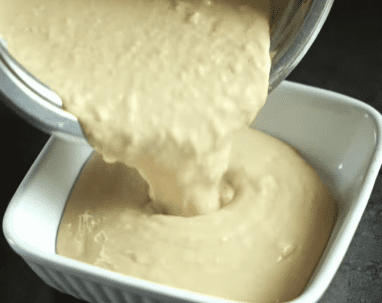 Step 1.1: Pour the mixture into ramekins or a container of your choice