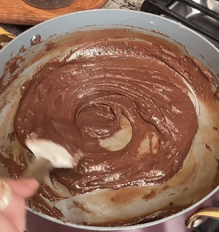 Step 1.1: Stir constantly for 8–10 minutes until the mixture becomes thick and glossy
