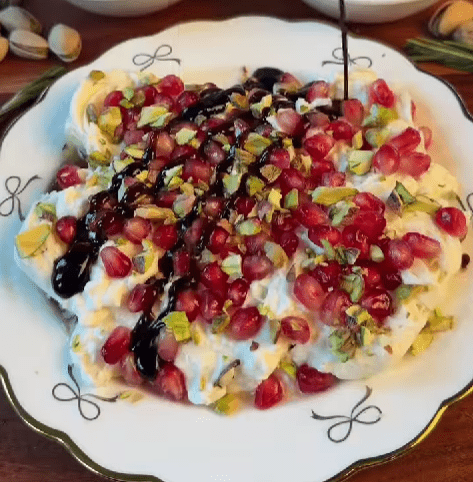 Step 1.1: Finish with pistachios and pomegranate, and drizzle balsamic glaze over the top