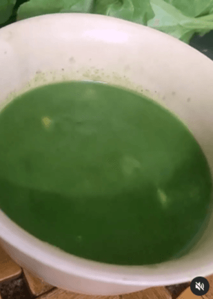 Palak Soup with Corn recipe