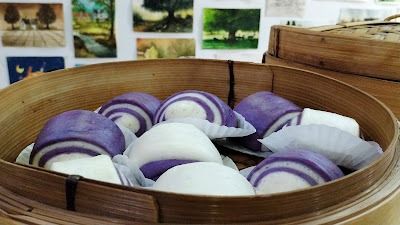 Purple sweet potato steamed bun (Mantou) recipe