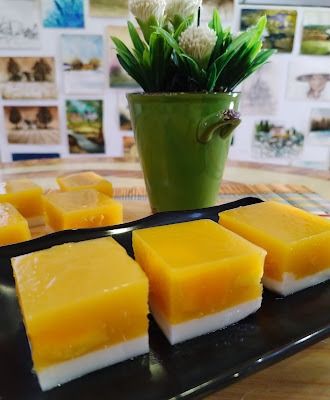 Mango Coconut Agar Agar recipe