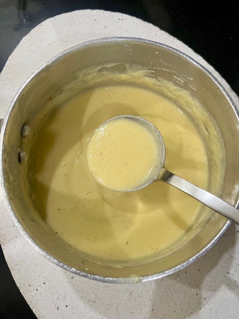 Step 2.1: Grind to a medium-smooth batter — not very fine and not coarse