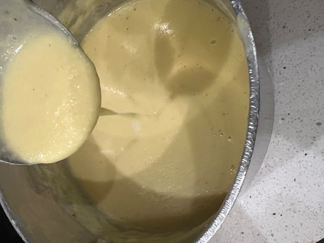 Step 2.2: Grind to a medium-smooth batter — not very fine and not coarse